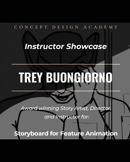 Get to know Trey Buongiorno, our "Storyboard for Feature Animation" instructor. Trey's anm, award winning TV Episode Director, story artist, and part-time webcomic creator. His credits include "The Adventures of Puss in Boots", "Big Hero 6: The Series", "Moon Girl and Devil Dinosaur," and the latest "Kungfu Panda 4". Want to learn from one of the best? Enrollment for Fall Term is open! Class starts Wednesday OCT 8th from 7-11pm PDT. Register for Trey's class by copy/pasting the link below: https