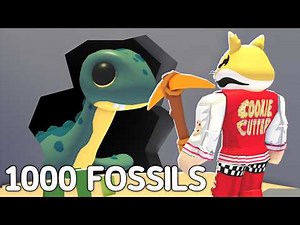 Mining 1000 FOSSILS In Adopt Me!