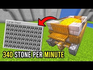 Fastest Stone Generator in Minecraft (20,400 items/hour) | 1.18, 1.19+