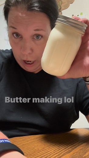 Butter making is a workout lol | Erin Marie