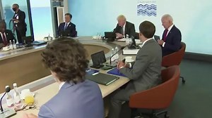 G7 leaders sit down with guest nations for plenary session