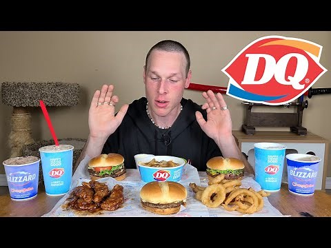 Dairy Queen Burgers & Blizzards Mukbang