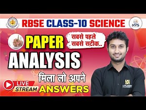 RBSE Class 10th Science Paper Analysis 2024🔥Science Paper Answer Key✅RBSE Board Exam 2024