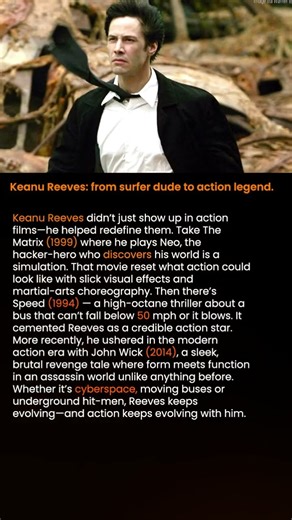 Keanu Reeves: from surfer dude to action legend #shorts #keanureeves