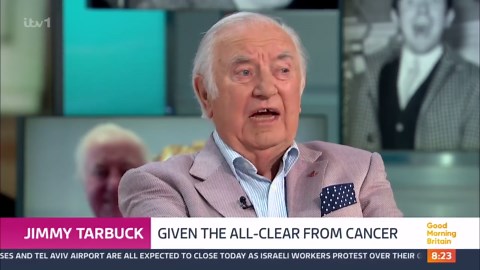 Jimmy Tarbuck talks about his cancer diagnosis