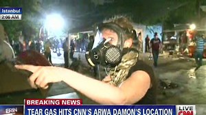 CNN crew hit by tear gas in Turkey