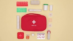 Packing First Aid Kit On Color Stock Footage Video (100% Royalty-free) 1065334294 | Shutterstock