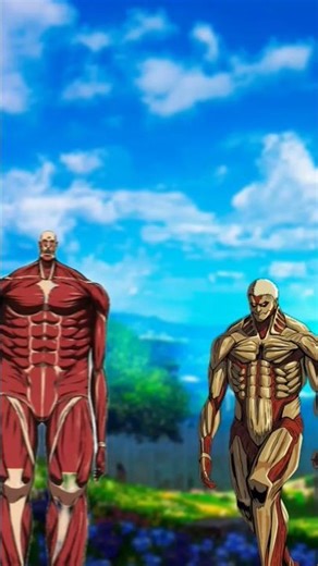 Collosal Titan vs All Titans Who is stronger #anime #shorts #eren