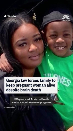 A pregnant Atlanta woman was declared brain dead, but due Georgia’s controversial heartbeat law, doctors are keeping her alive long enough to deliver her baby. | NBC News