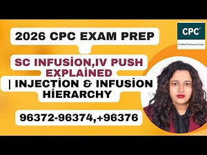 IV Push vs Injection vs Subcutaneous Infusion Explained | CPT 96372, 96374–96376, 96369 | CPC Exam