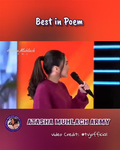 Best in Poem Performance by Atasha Muhlach