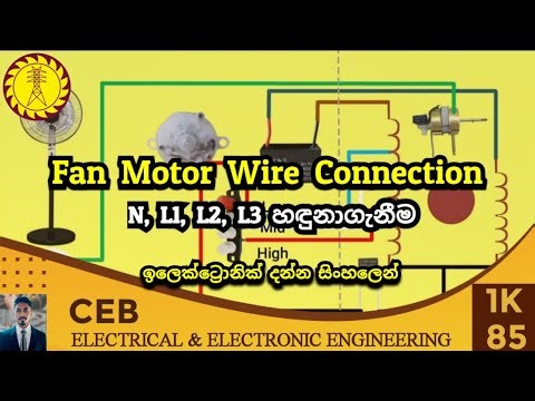 How to Wire a Fan Motor | Fan motor N & L1, L2, L3 වයර් සම්බන්ධතාව