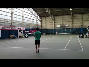 大友優馬 対 松崎勇太郎 2014 インカレ室内 ⑰