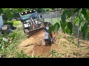 my toolcat 5600 powering up the sg60 high flow stump cutter, by Matthew Phinnessee.. CEO