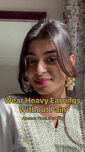463K views · 3.3K reactions | Easy to use: Step 1- apply the earring patch to back of ear lobe with sticky side, gently press it. Step 2- insert earring post through ear hole and patch, and fix earring back. DONE. | Bhavna Jain | Facebook