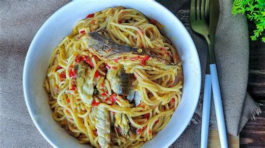 How to Cook Jollof Slim Spaghetti with Pepper Mix (No Tomatoes)