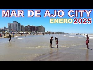 Coast Of Argentina Beach Walk - Ciudad Mar De Ajo Su Playa y su Gente 2025, Partido De La Costa