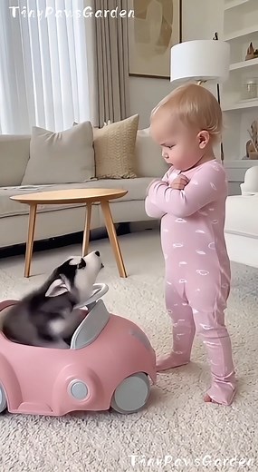 3.4M views · 73K reactions | Hey! That’s MY Car!” – Baby vs. Husky...