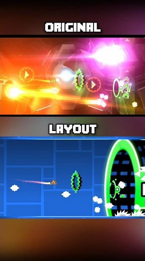 Surge Overload Boss: Original vs Layout | Geometry Dash 2.2 #shorts