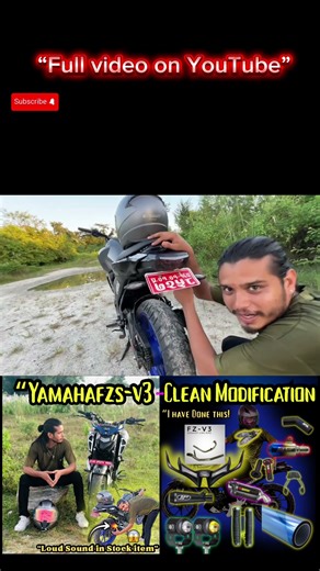Yamaha Fzs v3 bs6 Modification Review,Guess the exhust 😱,Sound Modified so loud😱 #yamahafzsv3bs6