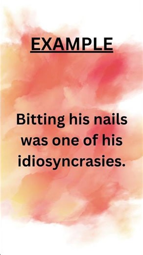 WORD MEANING- IDIOSYNCRASY #wordofthemonth #wordforbeginners #wordoftheday #wordmeaning#wordpress#yt