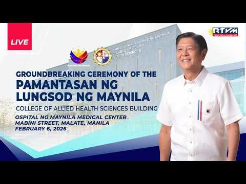 Groundbreaking Ceremony of the PLM College of Allied Health Sciences Building and Visit to the OMMC