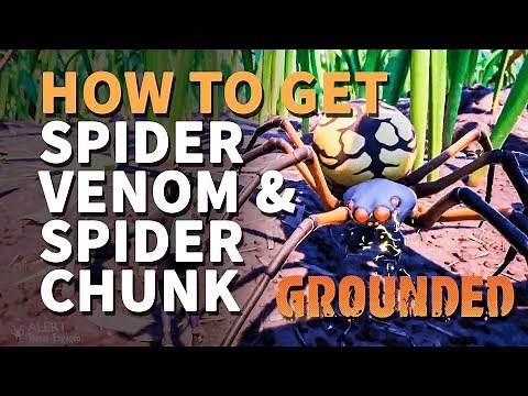 How to get Spider Venom and Spider Chunk Grounded