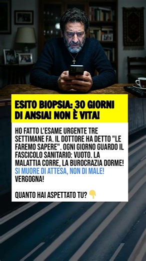 ESITO BIOPSIA: 30 GIORNI DI ANSIA! NON È VITA!