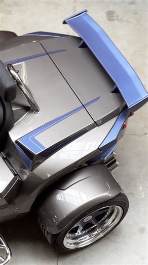 Configure your own beauty of a limited rewaco PURE GT Style Model - with special body decor design and 18“ rims. Colors: slate gray blue metallic matte ➡️www.rewaco.com #rewaco #rewacotrikes #befreeonthree | Rewaco Trikes