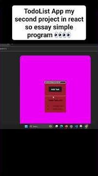 TodoList App my second project in react so essay simple program 😀. #coding #codingbat #java
