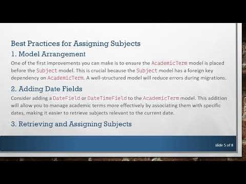 How to Effectively Assign Subjects to Students in a Django Student Management System