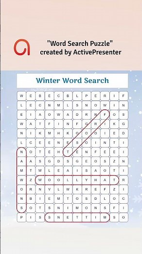 How many words about Winter topic that you can find? #shorts #elearning