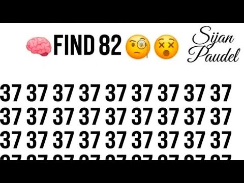 Find The Odd Number 82...is live