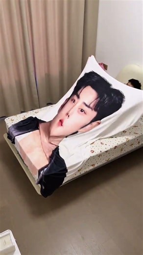 I really love my new idol blanket! #Blanket #Xiao Zhan #Idol Effective Business Award