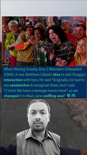 When filming Scooby Doo 2 Monsters Unleashed (2004), Matthew Lillard wanted to show this#shortsvideo
