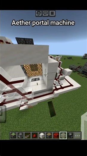 Aether portal machine. #minecraft #mcbe #redstone