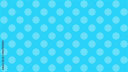 ドットのチェック模様のアニメーション背景。ポップな水色のパターンテクスチャ素材