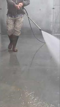 The High-Pressure Preparation of a Concrete Floor for Epoxy Coating #diy #renovation #home