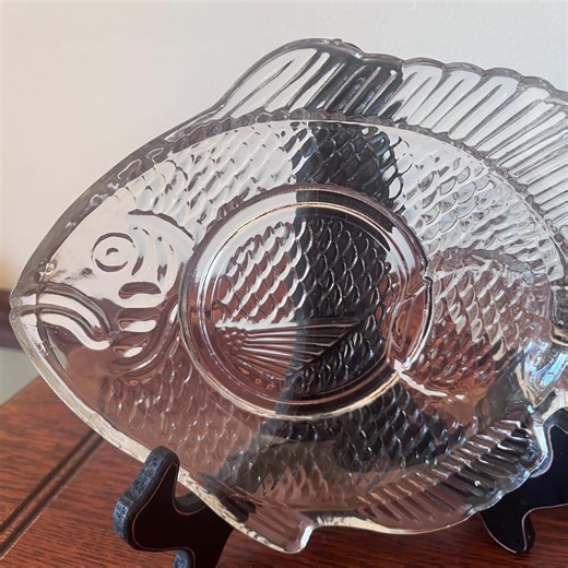 Vintage Glass Fish Seafood/snack Plates, Arcoroc France, Set of 2 - Etsy