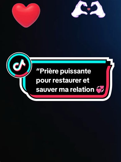 “Prière puissante pour restaurer et sauver ma relation 💞”#Amen ##Prière #Foi #relation #Bénédiction