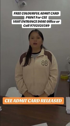 Free Colourful Admit Card Print for Cee Entrance | Call 9702020389 or Visit Office