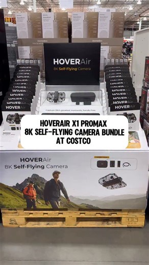 Costco Guide | Angela Ackerman | Costco Finds on Instagram: "@hoverair_global X1 PROMAX 8K Self-Flying Camera Bundle At @costco -Costco Bundle Includes: 2 Total Smart Batteries, Combo Case, and Charging Hub -10+ Preset Flight Modes, Including Follow, Zoom Out, and Cycling Mode -64GB of Built-in Storage -Powered by a 1/1.3” CMOS Sensor, PROMAX Supports Up to 8K/30fps Video & 4K/120fps -Follow Speeds Up to 26 mph, with a Top Burst Speed of 37 Mph Available at Costco and Costco.com #costco #content