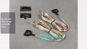 2x 10ft speaker Adapter Wires/Cables for Connecting Bose 321/Cinemate Speakers to Third Party Receiver which has bare speaker wire interface; 18 AWG; !Waning: Do not work with original 321/Cinemate!