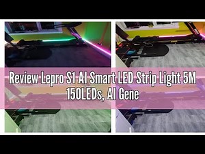 Review Lepro S1 AI Smart LED Strip Light 5M 150LEDs, AI Generated Lighting LLM, WiFi App and Voice C