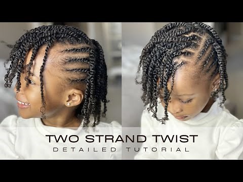 Kids styles: Two strand twist on natural hair