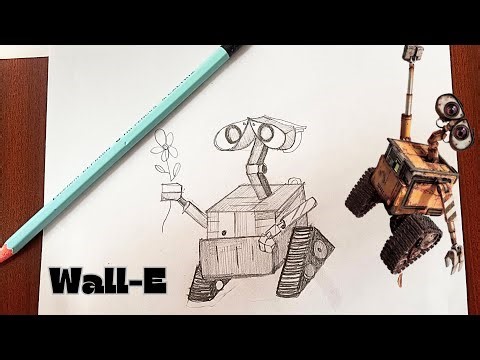 How to: draw Wall-E | simple drawing tutorial |