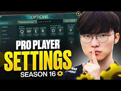Pro Player Ingame Settings - Best Settings in League Of Legends