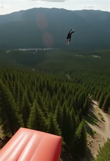 One Wrong Step = Death | Extreme Mountain Jump #shorts #viral