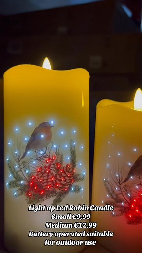 Robin Led Candles 🕯️ | McGreals of Edenderry - Department and Furniture Store