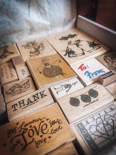 Rubber Stamp Mystery Box | 20-26 Vintage & New Stamps - Etsy